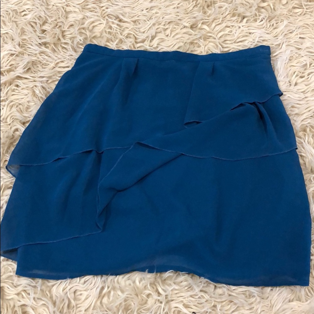 Forever 21 XS mini ruffle chiffon skirt